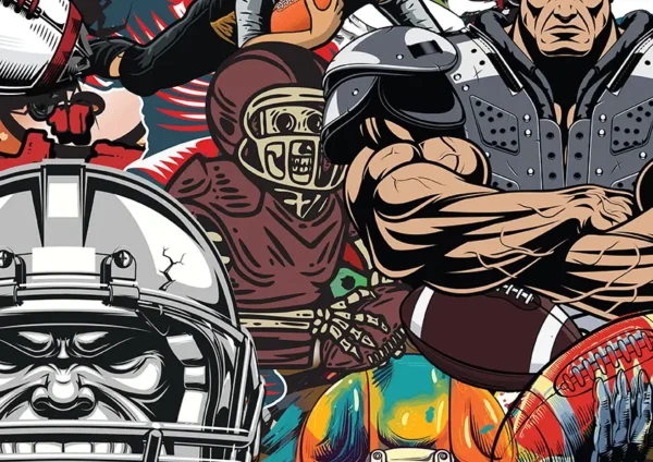 American Football Graffiti Wallpaper - Image 3