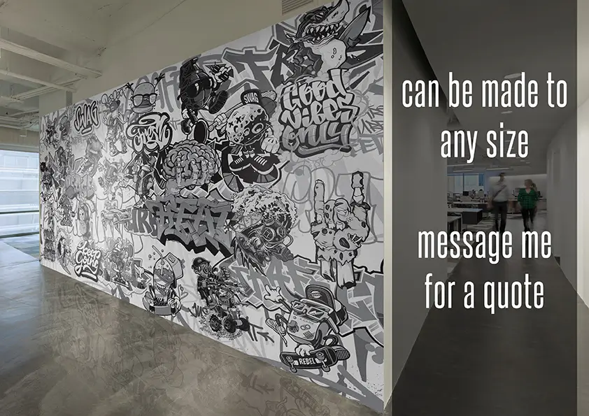 Black-and-White-Graffiti-Character-Wallpaper-style-2