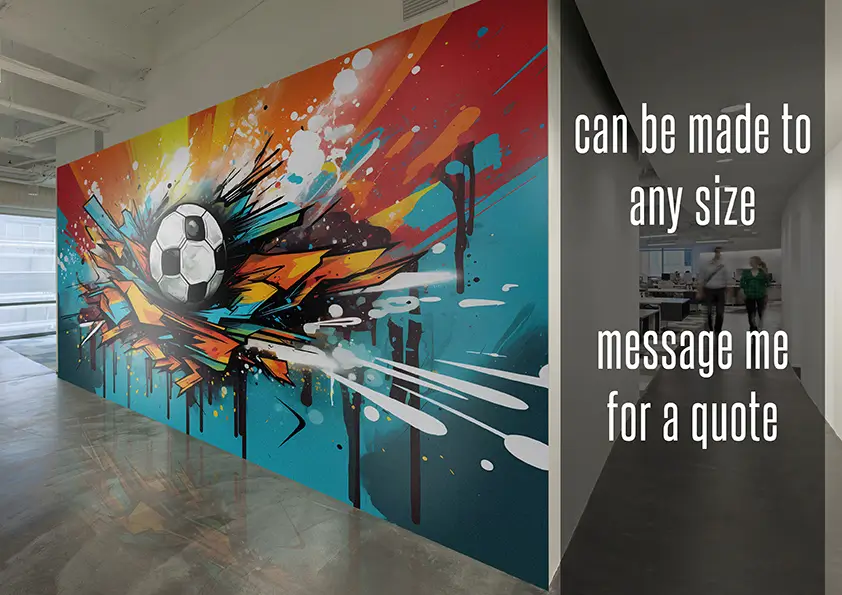 Blue-Graffiti-Football-soccer-Wallpaper-style-2