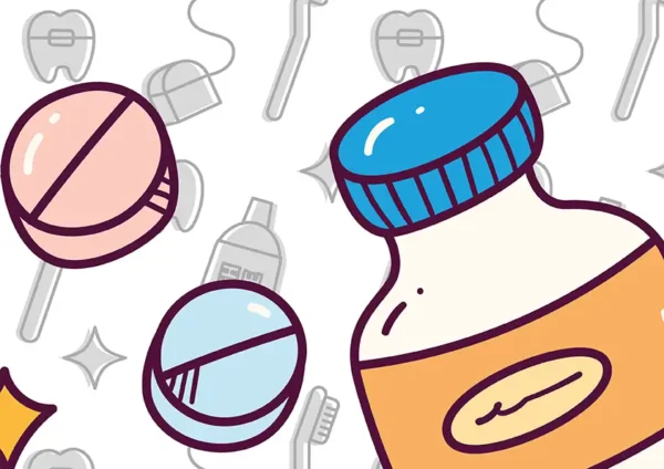 Dentist Doodle Illustration Wallpaper - Image 3