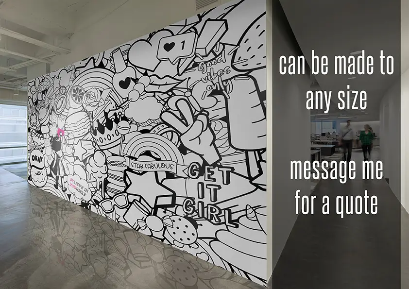 Girls-White-Graffiti-Abstract-Wallpaper-style-2
