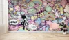 Pastel Girls Graffiti Abstract Wallpaper