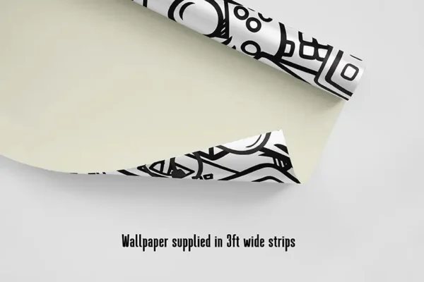 White Gaming Abstract Wallpaper - Image 4